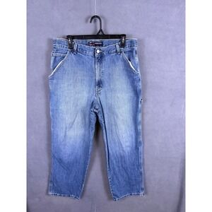 VTG Y2K Bugle Boy Carpenter Jeans Mens 33x29 Blue Grunge Skater Baggy Loose Fit